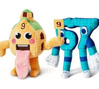 AETHYLC Steal a Brainrot plush, cute Italian toy Tralalero plush, fun stuffed animal gift for fans, perfect soft plush toy decoration and collection (Elephant) (Brown Blue)