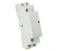 Aetluxery 2P DC Contactor 25A 24V for DIN Rail Installation, 2NO IEC Electrical Equipment with Low Noise Operation, Energy Efficient Electromagnetic System, Compact Size