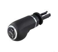 Aetluxery 5/6 Speed Manual Gear Shifter Knob for Corsa D 2006-2014 and Adam 2012-2019, Black Silver Plastic Metal Replacement Shift Knob(5speed)