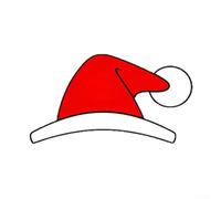 Aetluxery Glue Santa Claus Hat Sticker With Waterproof And Sunscreen Features, For Car And Motorcycle Decal For Vehicle And Helmet