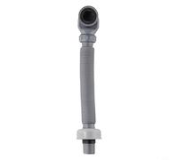 Aetluxery Low Profile Flexible Bathtub Shower Drain Pipe 90cm Gray ABS Flat Tub P-Trap for Freestanding Bathtubs and RV Tubs with Water Seal Design