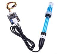 Aetluxery pH Electrode Sensor Probe 0-14 pH Range with BNC Connector, Composite Glass and Reference Electrode in Non-Refillable Plastic Shell, Compatible with For Arduino