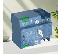 Aetluxery Photovoltaic Solar Automatic Transfer Switch 2P 63-125A AC220V Dual Power Control for Solar Inverter Integration, Seamless Source Switching with Manual(2P 63A)