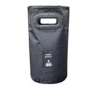 Aetluxery Portable Foldable Water Bucket For Camping And Fishing, Thickened PVC Collapsible Pail With Integrated Handle For Outdoor Travel Car Cleaning, 44X30cm(20L black)