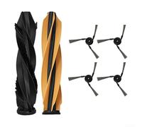 Aetluxery Roller And Side Brush Set For Dreame Robot Vacuum, 2 Main Brushes 4 Edge Brushes For Aqua 10 Ultra Roller RLH31CE RLH71DE, Nylon Cleaning Parts