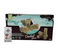 AETN Creations Bundle of Dental Sticks for Small Breed Dogs in Mint and Parsley 1x28 (280g) Sticks to Support Oral Health