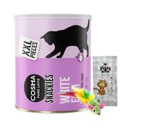 AETN Creations Cat Treat Bundle with Cosma Freeze Dried Snacks White Fish Flavour 110 g with AETN Chicken Treat and Toy Mouse, Grain-Free, for Adult Cats