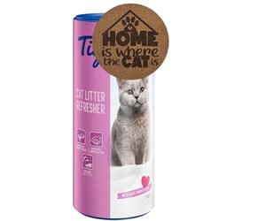 AETN Creations Litter Refresher Bundle - Tigerino Natural Clay Deodorant (Baby Powder Scent) 700g with AETN Cat Coaster