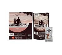 AETN Creations Tuna and Sweet Potato Wet Dog Food 16x150g from Wainwright's Plus AETN Jerky Treat, Nutritious, Delicious, Easily Digested and Hypo-Allergenic Food