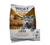 AETN Creations Wolf of Wilderness Junior Soft Wide Acres Chicken Grain-Free Premium Protein Puppy Food with AETN Jerky Dog Treat