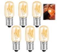 AETPI 6PCS 15W E14 Light Bulb for Scentsy, 230V Screw Salt Lamp Bulbs, 2700K Warm White Pygmy Bulb Small Edison Screw Mini Wax Warmer Light Bulb for Salt Lamp Fridge Sewing Machine Wax Burner