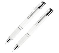 AETPI LED Light-Up Pen, 2 Pack Smooth Writing Ballpoint Pen for Night Writing Reading Focused White Lighted Tip with LED Powered Ink Refills and Batteries for Professionals and Emergencies