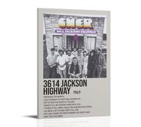 AETQWOEGEWE 3614 Jackson Highway by Cher Poster Canvas Decoration Modern Art Posters Elegant Art Esthetic Print for Living Room Bed Room 24x36inch(60x90cm) Frame-style