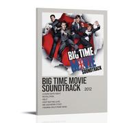 AETQWOEGEWE Big Time Movie Soundtrack by Big Time Rush Poster Canvas Decoration Modern Art Posters Elegant Art Esthetic Print for Living Room Bed Room 20x30inch(50x75cm) Frame-style