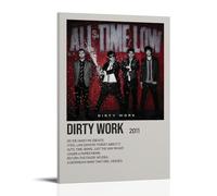 AETQWOEGEWE Dirty Work By All Time Low Poster Canvas Decoration Modern Art Posters Elegant Art Esthetic Print for Living Room Bed Room 08x12inch(20x30cm) Frame-style