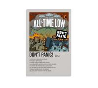 AETQWOEGEWE Don't Panic By All Time Low Poster Canvas Decoration Modern Art Posters Elegant Art Esthetic Print for Living Room Bed Room 12x18inch(30x45cm) Unframe-style