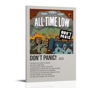 AETQWOEGEWE Don't Panic By All Time Low Poster Canvas Decoration Modern Art Posters Elegant Art Esthetic Print for Living Room Bed Room 20x30inch(50x75cm) Frame-style