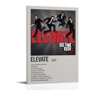 AETQWOEGEWE Elevate by Big Time Rush Poster Canvas Decoration Modern Art Posters Elegant Art Esthetic Print for Living Room Bed Room 16x24inch(40x60cm) Frame-style