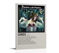AETQWOEGEWE Florence & The Machine Lungs Poster Canvas Decoration Modern Art Posters Elegant Art Esthetic Print for Living Room Bed Room 24x36inch(60x90cm) Frame-style