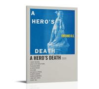 AETQWOEGEWE Fontaines D.C A Hero Death Poster Canvas Decoration Modern Art Posters Elegant Art Esthetic Print for Living Room Bed Room 16x24inch(40x60cm) Frame-style