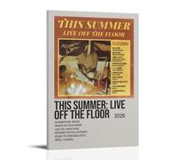 AETQWOEGEWE This Summer Live Off The Floor by Alessia Cara Poster Canvas Decoration Modern Art Posters Elegant Art Esthetic Print for Living Room Bed Room 16x24inch(40x60cm) Frame-style