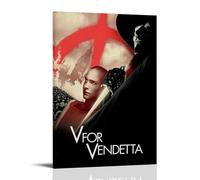 AETQWOEGEWE V for Vendetta Poster Canvas Decoration Modern Art Posters Elegant Art Esthetic Print for Living Room Bed Room 08x12inch(20x30cm) Frame-style