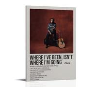 AETQWOEGEWE Where I've Been, Isn't Where I'm Going by Shaboozey Poster Canvas Decoration Modern Art Posters Elegant Art Esthetic Print for Living Room Bed Room 16x24inch(40x60cm) Frame-style