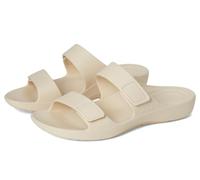 Aetrex Kaia Two Band Slide Sandal, ivory white, 6 UK
