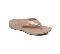 Aetrex Maui Orthopedic Flip Flops - Women, Mocha, 6 UK