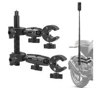 Aéttézoe Motorcycle Camera Mount 120 cm: Double Clamp Aluminium Alloy Adjustable for Insta360 X5/X4/X3/X2/ONE RS/R/GO 3
