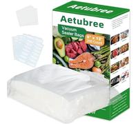 Aetubree Food Vacuum Sealer Bags (200 Pack 20X30cm), Reusable BPA-Free Textured Food Storage Bags for Freezer, Vacuum Food Sealer Bags Compatible with Vac Machines, Seal a Meal, Commercial Grade Size