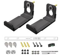 Aetubree Soundbar Mounts Under TV Soundbar Mount Universal Speaker Bracket Shelf Adjustable (86-147mm) for Samsung Vizio LG Sony JBL Bose Soundbar Bracket