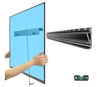 Aetubree Studless Drywall TV Mount,No Drill TV Wall Mount for 26-55 inch Flat Screen TVs, Ultra Slim TV Wall Brackets for Universal TV Up to 80lbs, VESA 400x400mm, No Stud, +5° Tilt, Easy Install