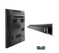 Aetubree Studless TV Wall Bracket for 22-55 inch Flat Screen TVs, Ultra Slim Heavy Duty Plasterboard TV Wall Mount for Universal TV Up to 45KG, VESA 400x400mm, No Drill, Easy Install (Black)