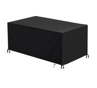 AEUUEU Garden Table Cover Square 130x70x65cm/LxWxH Heavy-Duty Waterproof, Windproof Garden Furniture Protection with Buckles and Drawstring Outdoor Furniture Covers sofas tablecloth