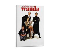 AEUYWQHKEKG A Fish Called Wanda Posters Aesthetic Vintage Wall Art Canvas Poster Decorative Painting Living Room Bed Room Decor 20x30inch(50x75cm) Frame-style