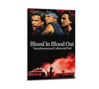 AEUYWQHKEKG Blood In Blood Out Posters Aesthetic Vintage Wall Art Canvas Poster Decorative Painting Living Room Bed Room Decor 20x30inch(50x75cm) Frame-style