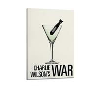 AEUYWQHKEKG Charlie Wilson's War Posters Aesthetic Vintage Wall Art Canvas Poster Decorative Painting Living Room Bed Room Decor 24x36inch(60x90cm) Frame-style