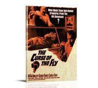 AEUYWQHKEKG Curse of The Fly Posters Aesthetic Vintage Wall Art Canvas Poster Decorative Painting Living Room Bed Room Decor 16x24inch(40x60cm) Frame-style