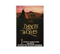 AEUYWQHKEKG Dances with Wolves Posters Aesthetic Vintage Wall Art Canvas Poster Decorative Painting Living Room Bed Room Decor 16x24inch(40x60cm) Unframe-style