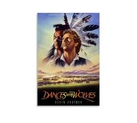 AEUYWQHKEKG Dances with Wolves Posters Aesthetic Vintage Wall Art Canvas Poster Decorative Painting Living Room Bed Room Decor 24x36inch(60x90cm) Unframe-style