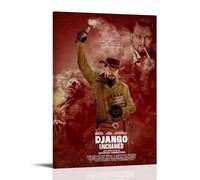 AEUYWQHKEKG Django Unchained Posters Aesthetic Vintage Wall Art Canvas Poster Decorative Painting Living Room Bed Room Decor 08x12inch(20x30cm) Frame-style