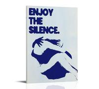AEUYWQHKEKG Enjoy The Silence Posters Aesthetic Vintage Wall Art Canvas Poster Decorative Painting Living Room Bed Room Decor 08x12inch(20x30cm) Frame-style