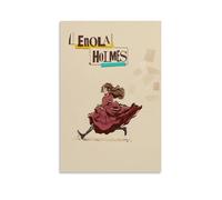 AEUYWQHKEKG Enola Holmes Movie 3 Posters Aesthetic Vintage Wall Art Canvas Poster Decorative Painting Living Room Bed Room Decor 24x36inch(60x90cm) Unframe-style