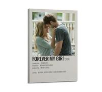 AEUYWQHKEKG Forever My Girl Posters Aesthetic Vintage Wall Art Canvas Poster Decorative Painting Living Room Bed Room Decor 08x12inch(20x30cm) Frame-style