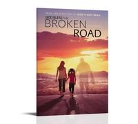 AEUYWQHKEKG God Bless The Broken Road Posters Aesthetic Vintage Wall Art Canvas Poster Decorative Painting Living Room Bed Room Decor 24x36inch(60x90cm) Frame-style