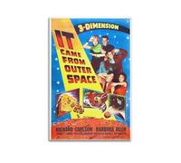 AEUYWQHKEKG It Came from Outer Space Posters Aesthetic Vintage Wall Art Canvas Poster Decorative Painting Living Room Bed Room Decor 08x12inch(20x30cm) Unframe-style