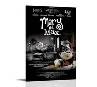 AEUYWQHKEKG Mary And Max Posters Aesthetic Vintage Wall Art Canvas Poster Decorative Painting Living Room Bed Room Decor 12x18inch(30x45cm) Frame-style