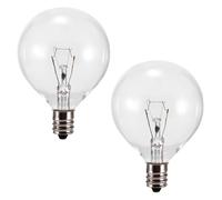 AEVORA 2 Pack Wax Warmer Bulbs 25W, 230V E12 Warm White Dimmable Wax Burner Bulbs, Wax Bulb for Full Size Warmer, G50 E12 Scentsy Bulb Replacement Bulb for Fragrance Burner Scented Wax Melt Warmer