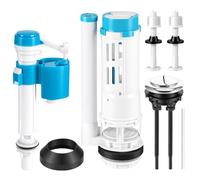 AEVORA Toilet Flush System Replacement with Button Dual Flush Valve & Fill Valve Kit, Universal Ldual Flush Cistern Valve, Adjustable Height Toilet Fill Valve for 2" Outlet, Cistern Flush Replacement